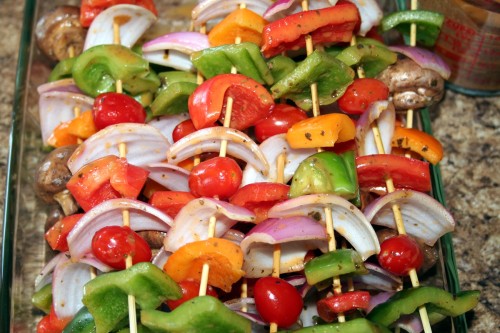 After the jump, see more pictures of our kabobs and some assembly tips.
